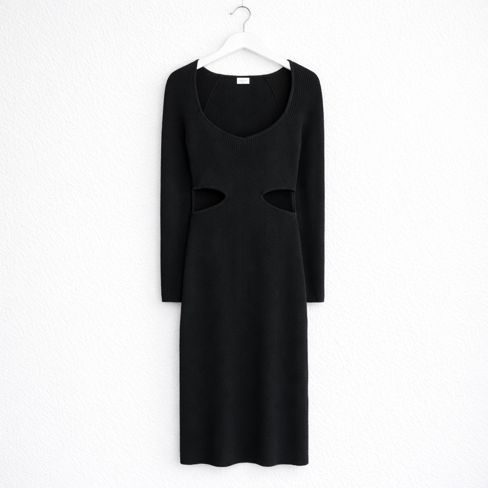 A&F Ribbed Cutout Sweater Dress XXS Petite NWT